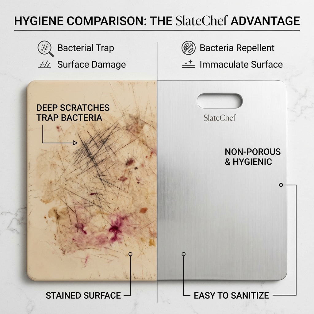SlateChef ®Crafted with Stainsteel Heat resistance300°C+