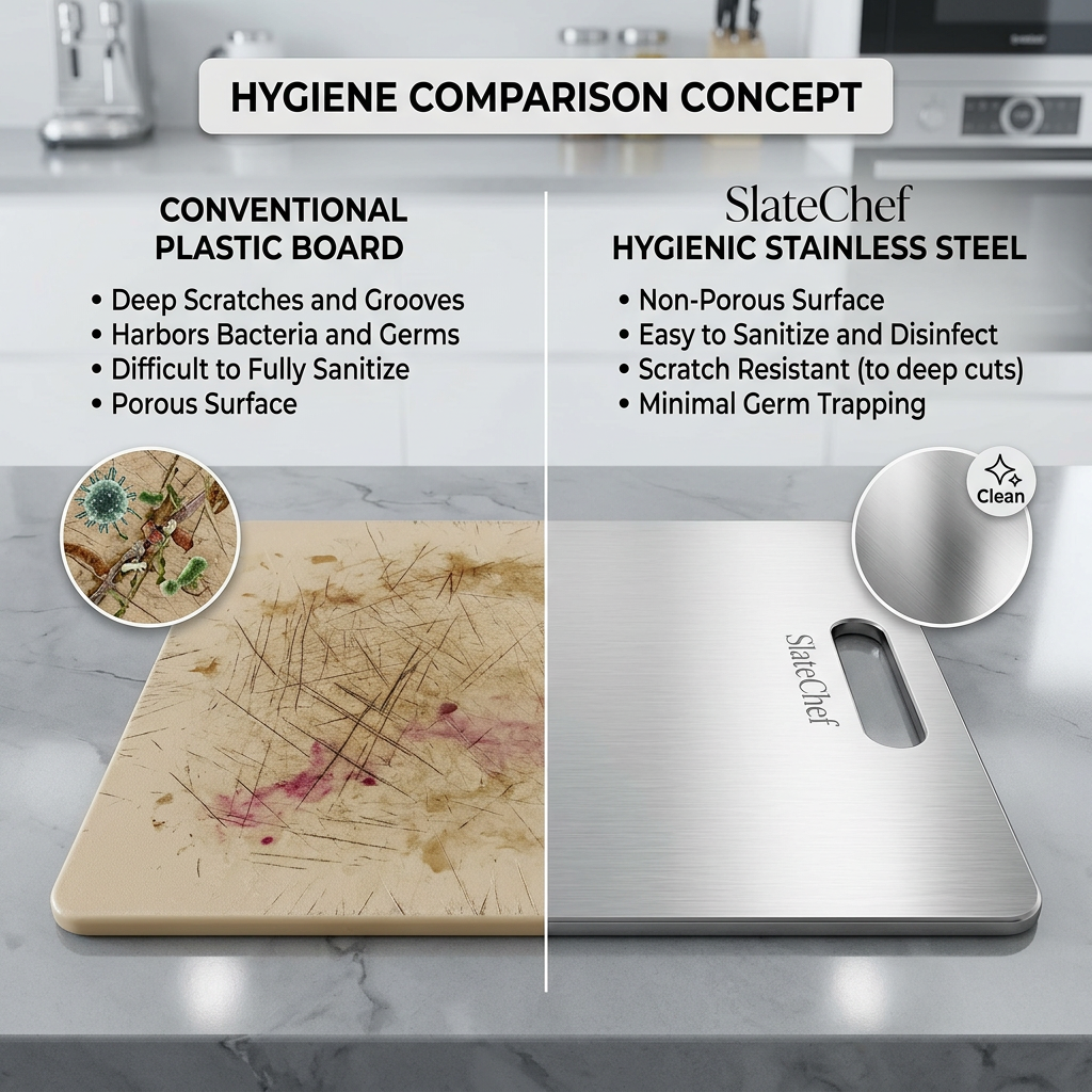 SlateChef ®Crafted with Stainsteel Heat resistance300°C+