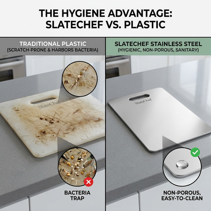 SlateChef ®Crafted with Stainsteel Heat resistance300°C+