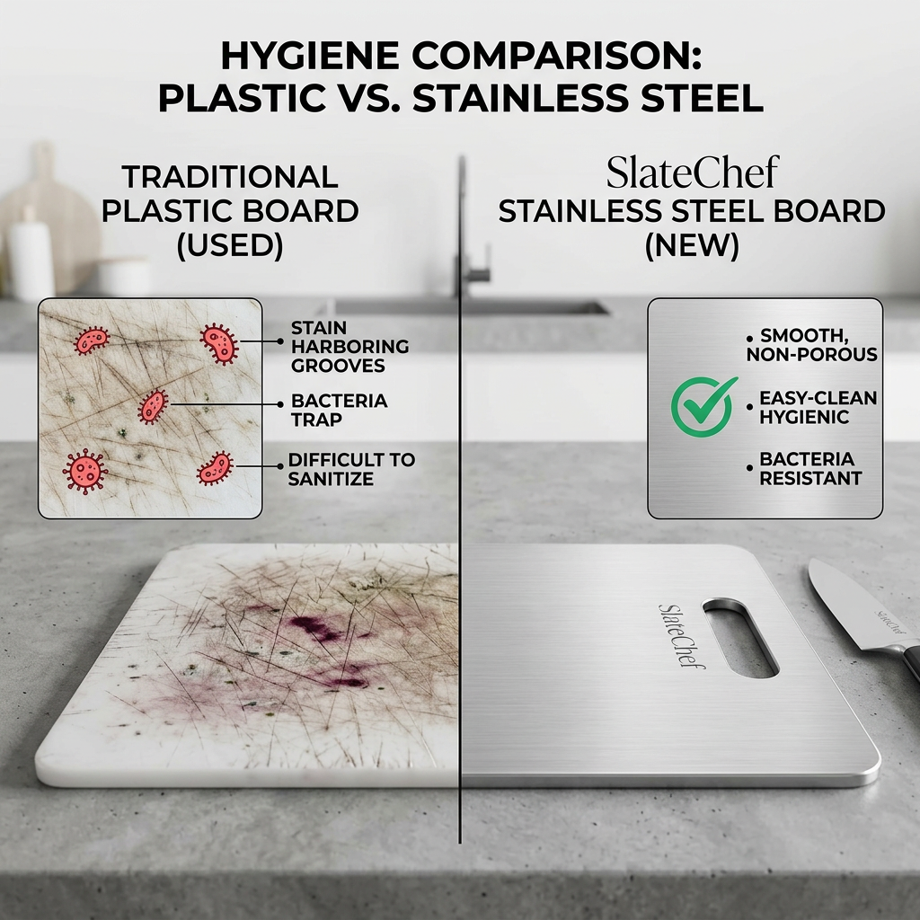 SlateChef ®Crafted with Stainsteel Heat resistance300°C+
