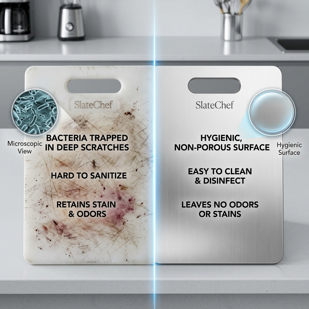 SlateChef ®Crafted with Stainsteel Heat resistance300°C+